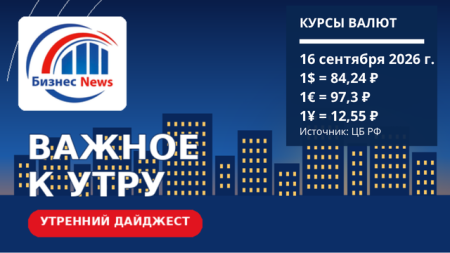 Важное к утру 16 сентября