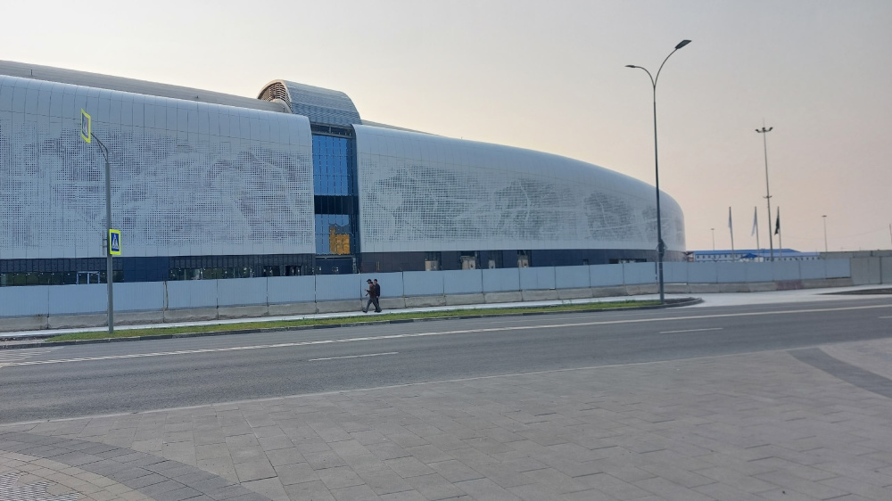 Отделка Ледового дворца на Стрелке в Нижнем Новгороде выполнена более чем на 95%