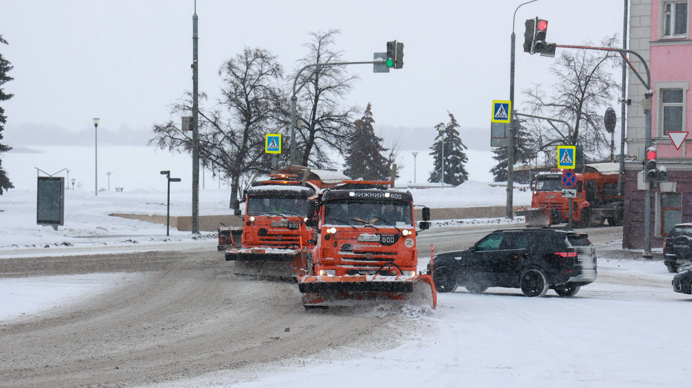 Уборка снега в Нижнем Новгороде