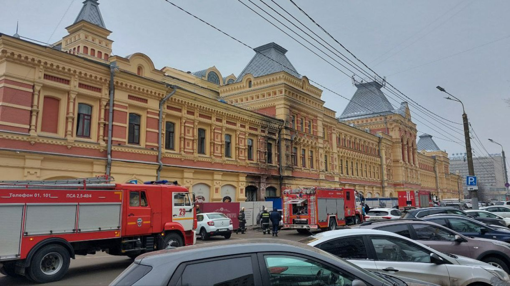 МЧС сообщило о ликвидации пожара на Нижегородской ярмарке