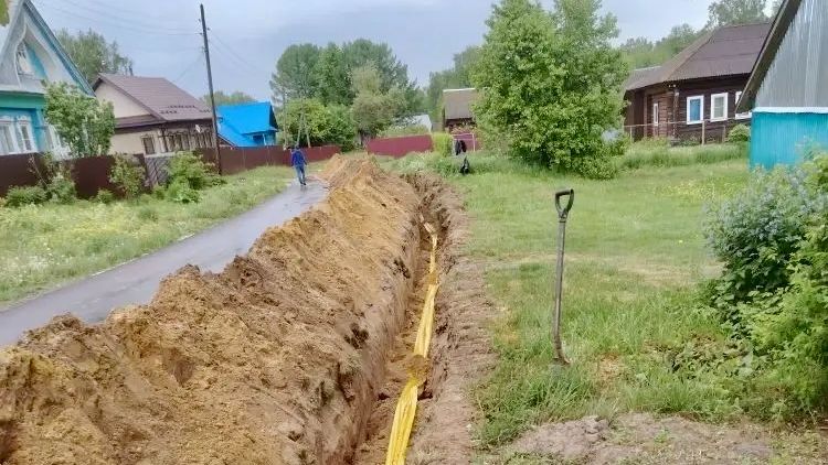 В селе Соломаты начали строить газопровод для подключения более 100 домов