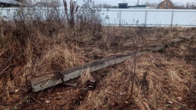 упавший столб