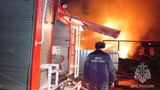 пожар в деревне