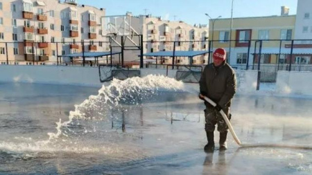 Заливка катка