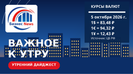 Главные новости к утру 5 октября