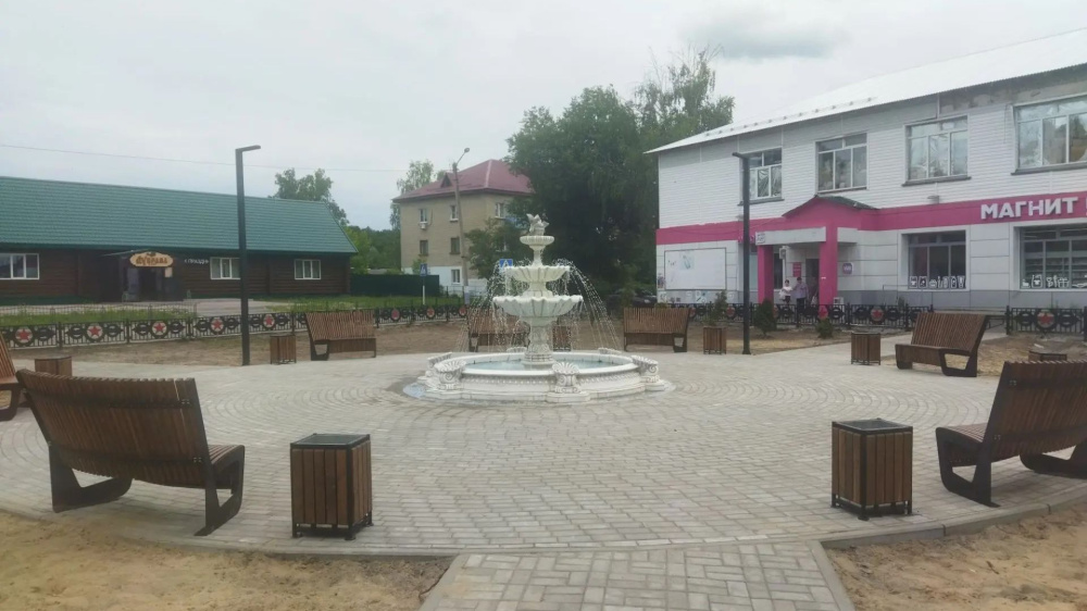 В мордовском поселке Явас завершили благоустройство пешеходной зоны на улице Косарева