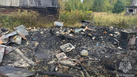пожар в Лежневском районе