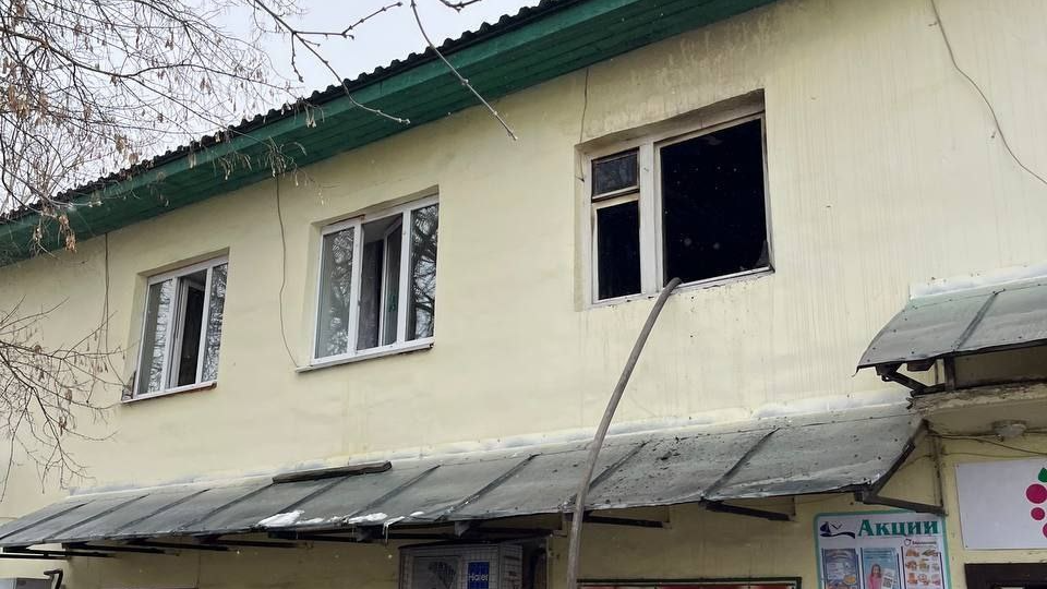 Пожар в доме в поселке Шиморское