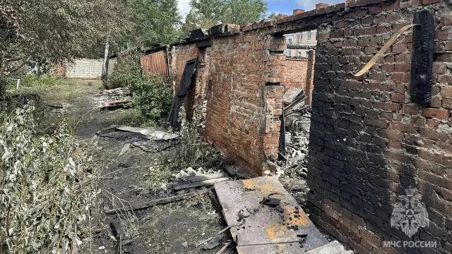 сгоревшие сараи