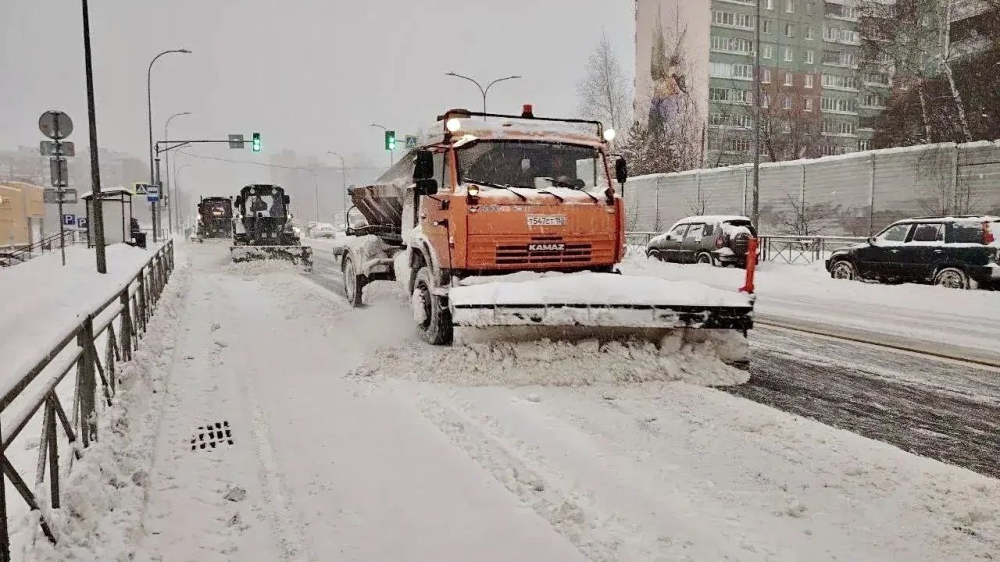 снегопад в Нижнем Новгороде