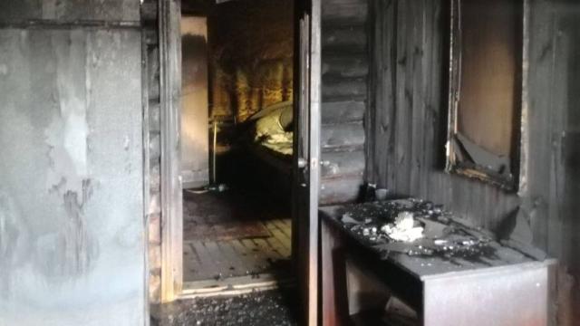 пожар в поселке