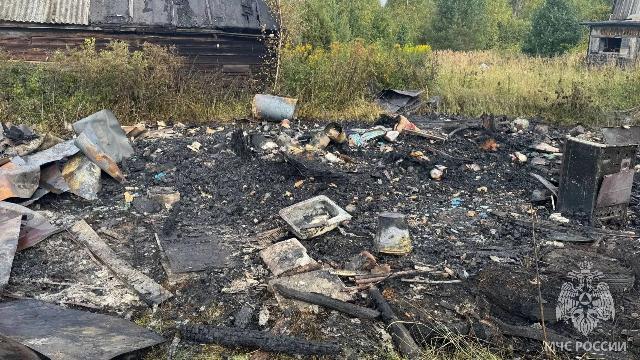 пожар в Лежневском районе