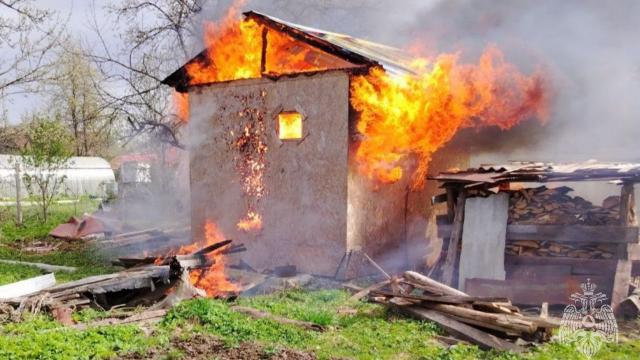 пожар в бане