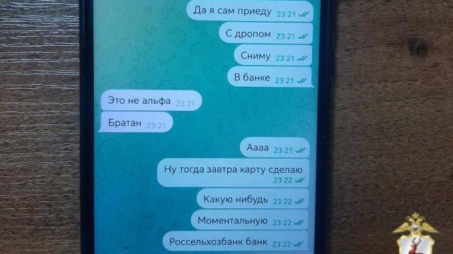 переписка дроппера