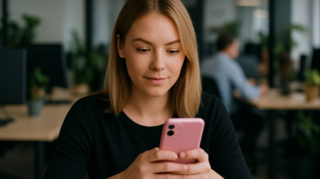 Девушка с телефоном