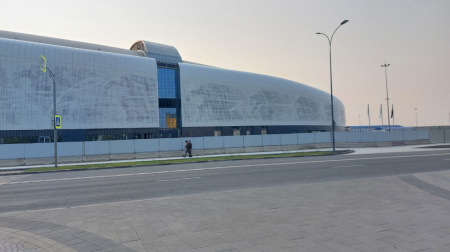 Отделка Ледового дворца на Стрелке в Нижнем Новгороде выполнена более чем на 95%