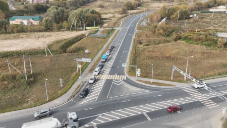 Готовность второго этапа реконструкции подъезда к Анкудиновке достигла 40%