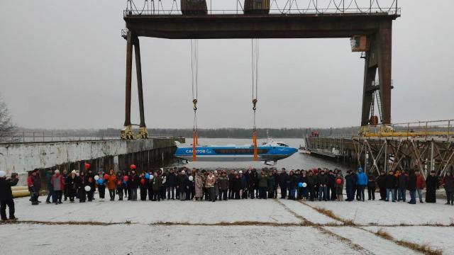 В Нижегородской области спустили на воду четвертый «Валдай 45Р» для Саратовского региона