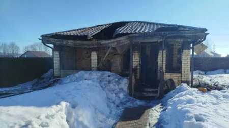 сгоревшая баня