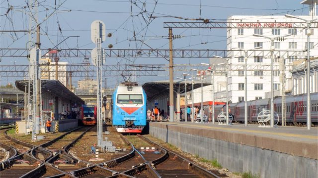 Вокзал в Нижнем Новгороде 