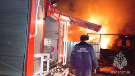 пожар в деревне