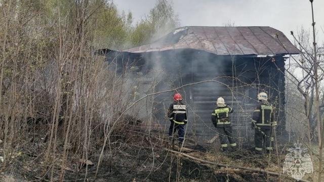 пожар в селе