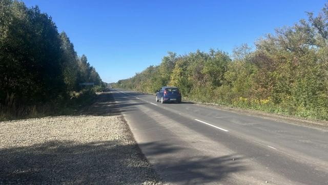 отремонтированная дорога