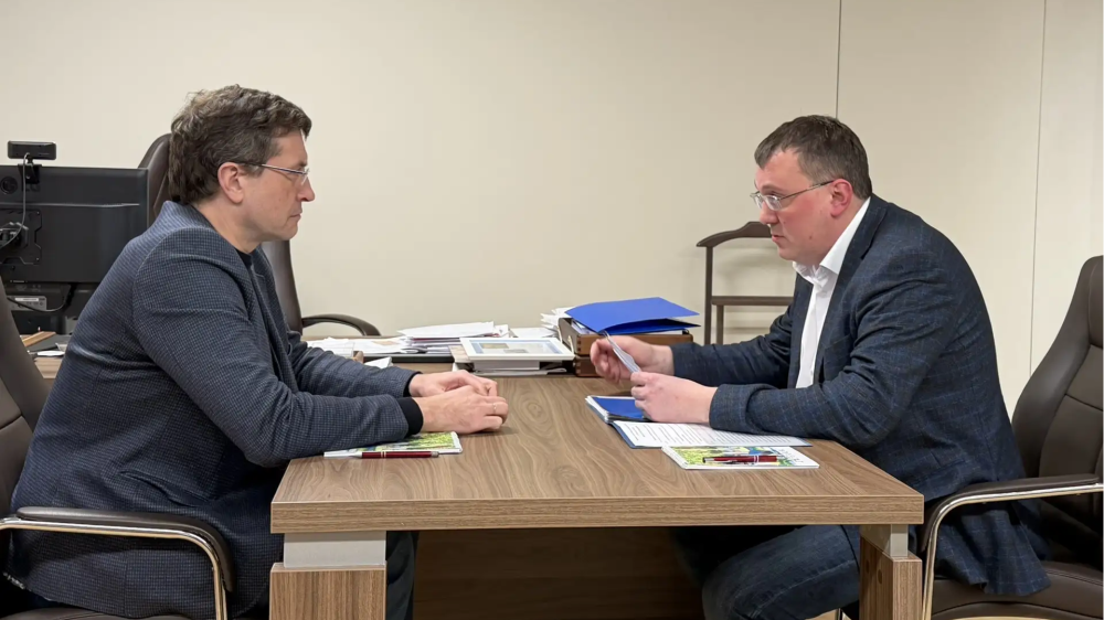 Глеб Никитин и мэр Арзамаса Александр Щелоков