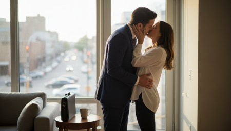 Исследование связало утренний поцелуй с ростом доходов и снижением стресса