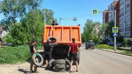 Вывоз старых шин