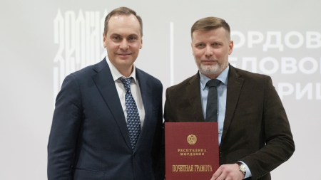 Владелец ГК «Аграрный ресурс» Руслан Мухаев и глава Мордовии Артем Здунов