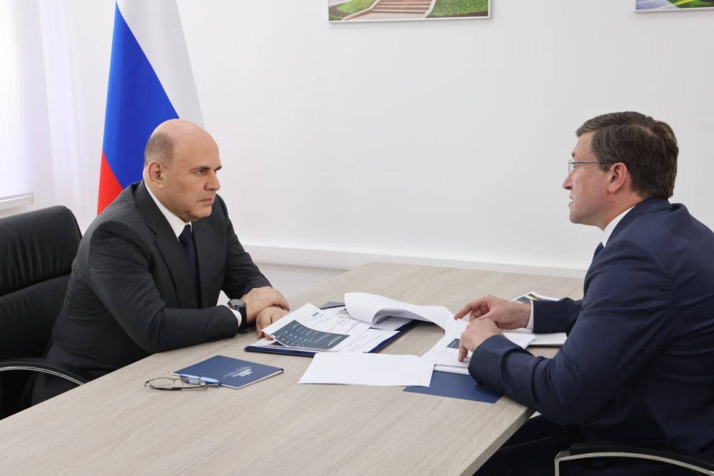 Глеб Никитин встретился с Михаилом Мишустиным