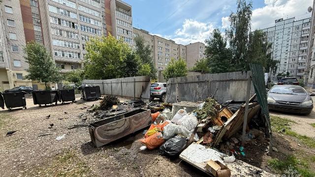 сгоревший мусор