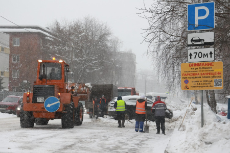 Уборка снега в Нижнем Новгороде