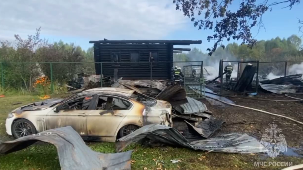 Пожар в доме в Воскресенском районе