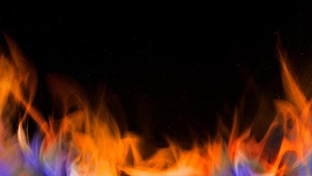 крупный пожар