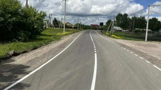 отремонтированная дорога