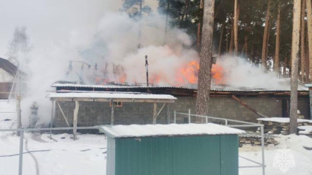 пожар в поселке