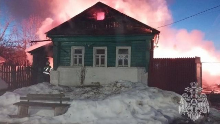 горящий дом