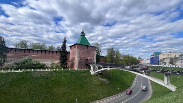 Замена трамвайных путей ведется на Зеленском съезде в Нижнем Новгороде