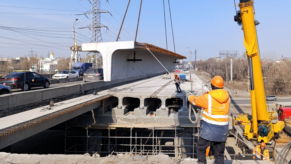 Первый этап ремонта путепровода у Мызинского моста в Нижнем Новгороде выполнен на 60%