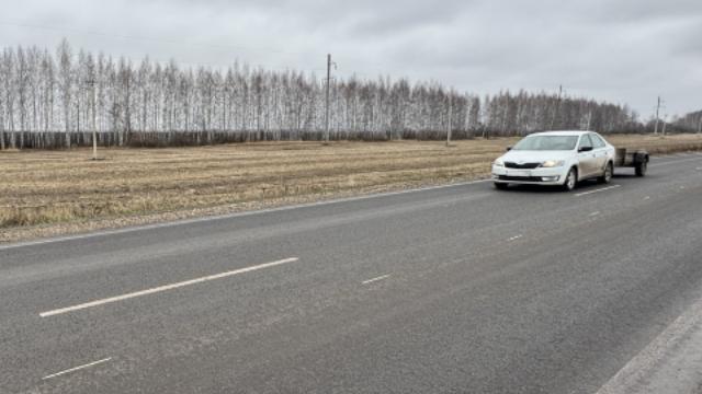 отремонтированная дорога