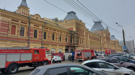 МЧС сообщило о ликвидации пожара на Нижегородской ярмарке