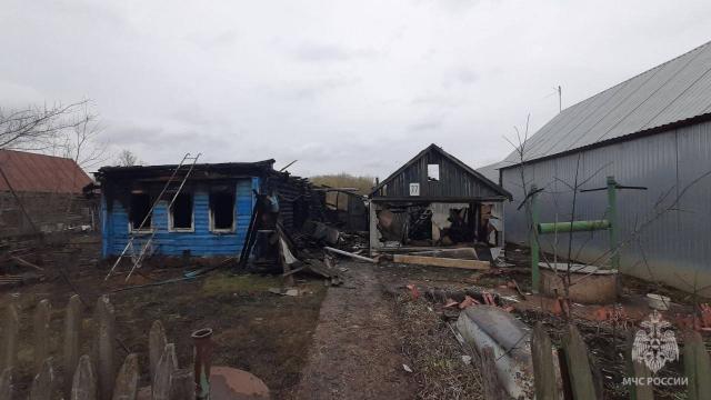 пожар в поселке