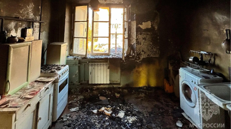 Две девочки пострадали при пожаре в квартире в Дзержинске
