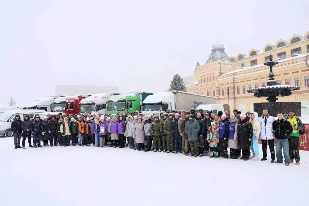 Более 100 тонн гуманитарного груза отправили из Нижегородской области в зону СВО 