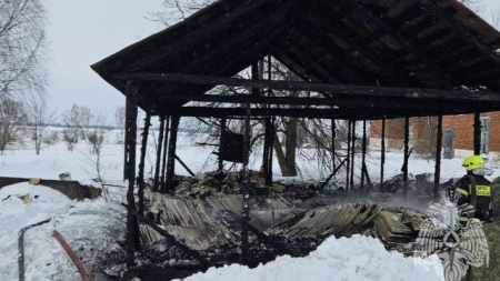 пожар в деревне